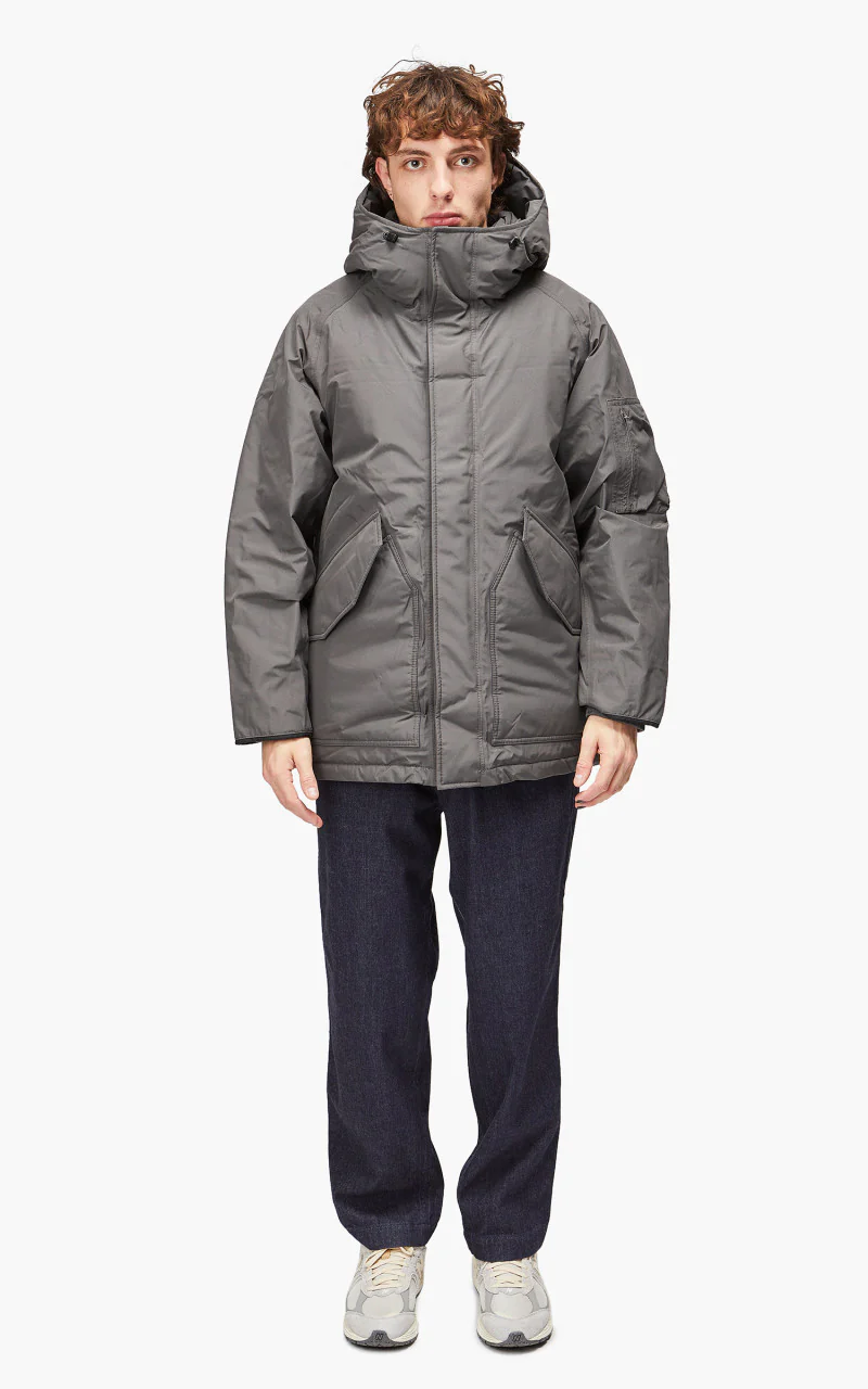 Nanamica GORE-TEX Down Coat Grey - Image 2