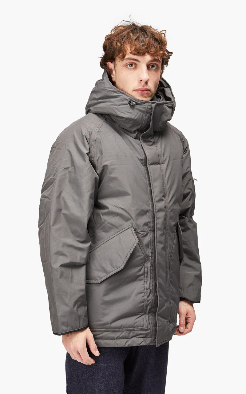 Nanamica GORE-TEX Down Coat Grey - Image 4