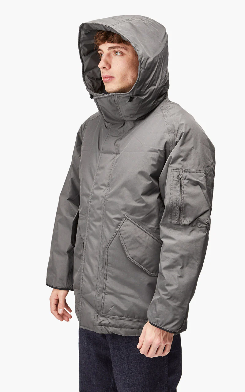 Nanamica GORE-TEX Down Coat Grey - Image 7