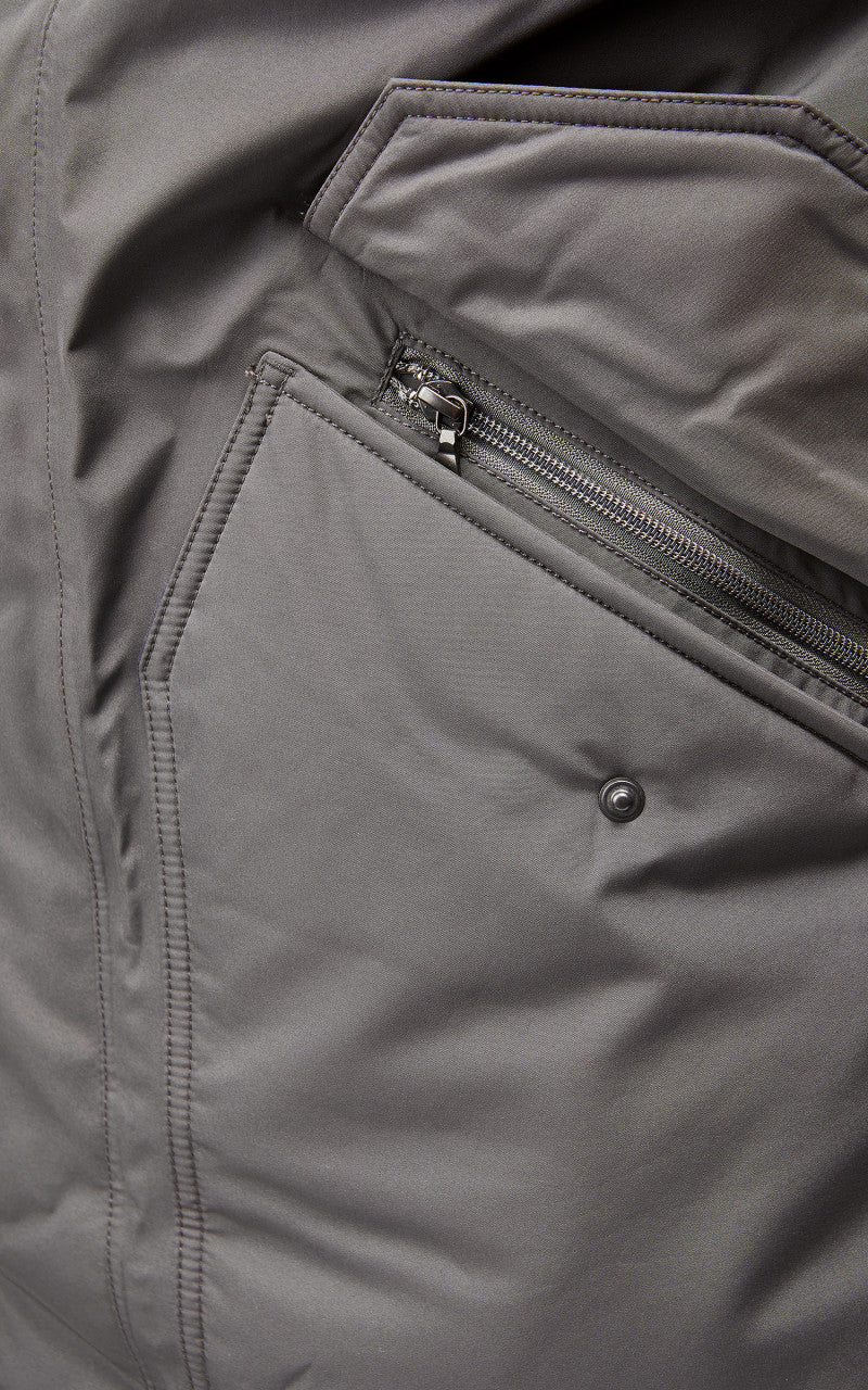 Nanamica GORE-TEX Down Coat Grey - Image 8