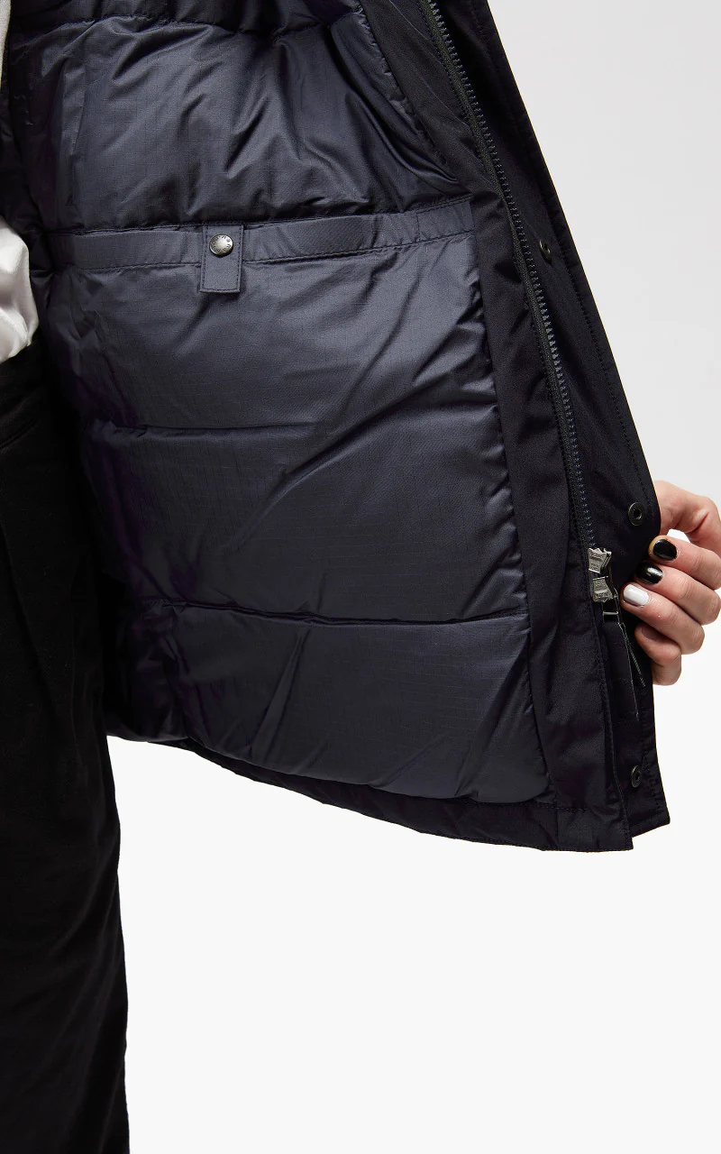Nanamica GORE-TEX Down Coat Navy - Image 13