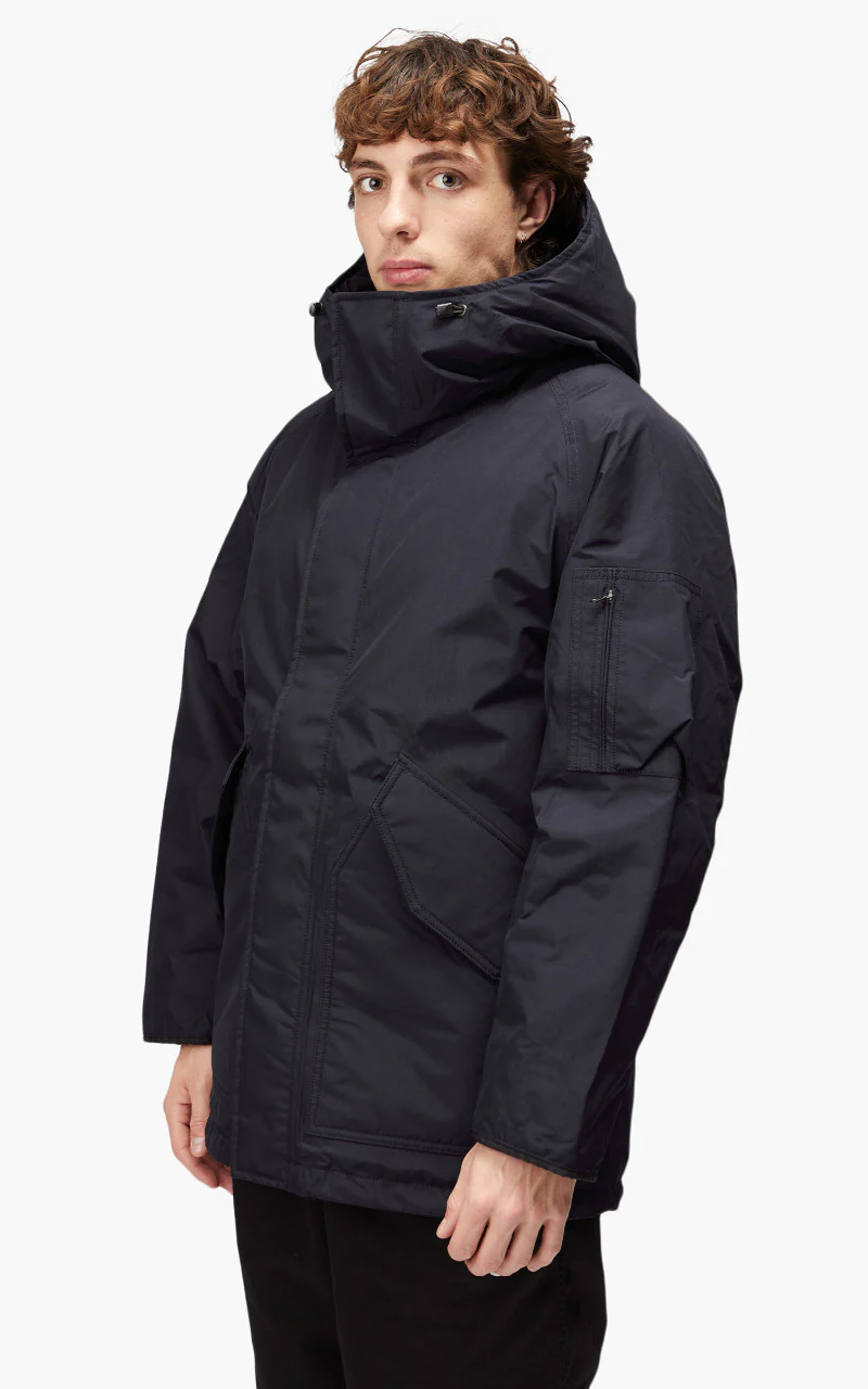 Nanamica GORE-TEX Down Coat Navy - Image 3