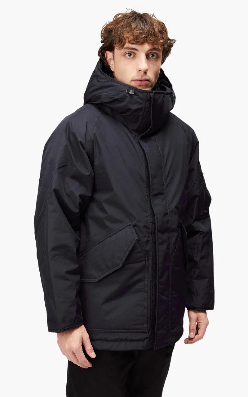 Nanamica GORE-TEX Down Coat Navy - Image 4
