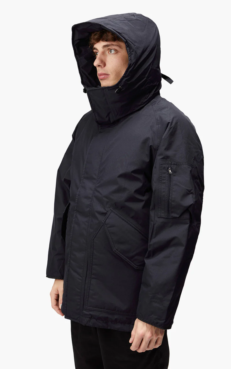 Nanamica GORE-TEX Down Coat Navy - Image 9