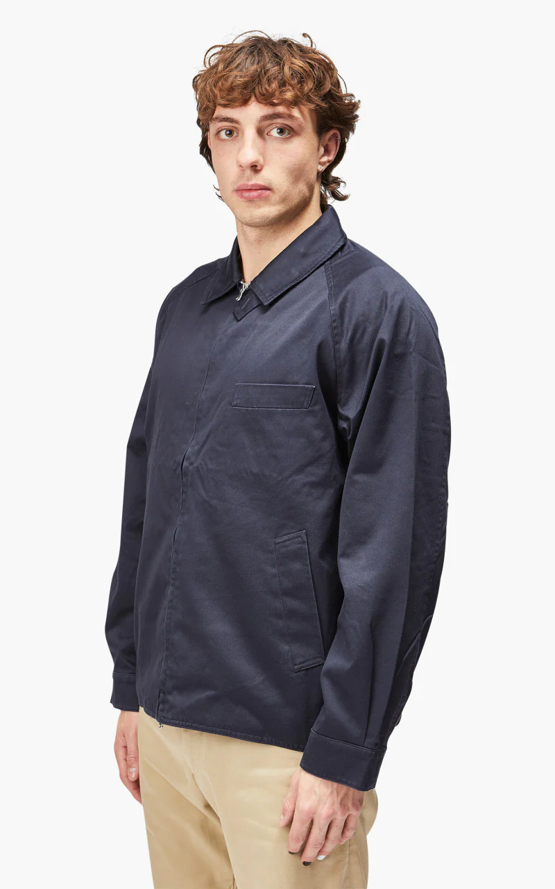 Nanamica GORE-TEX Infinium Chino Crew Jacket Navy - Image 3