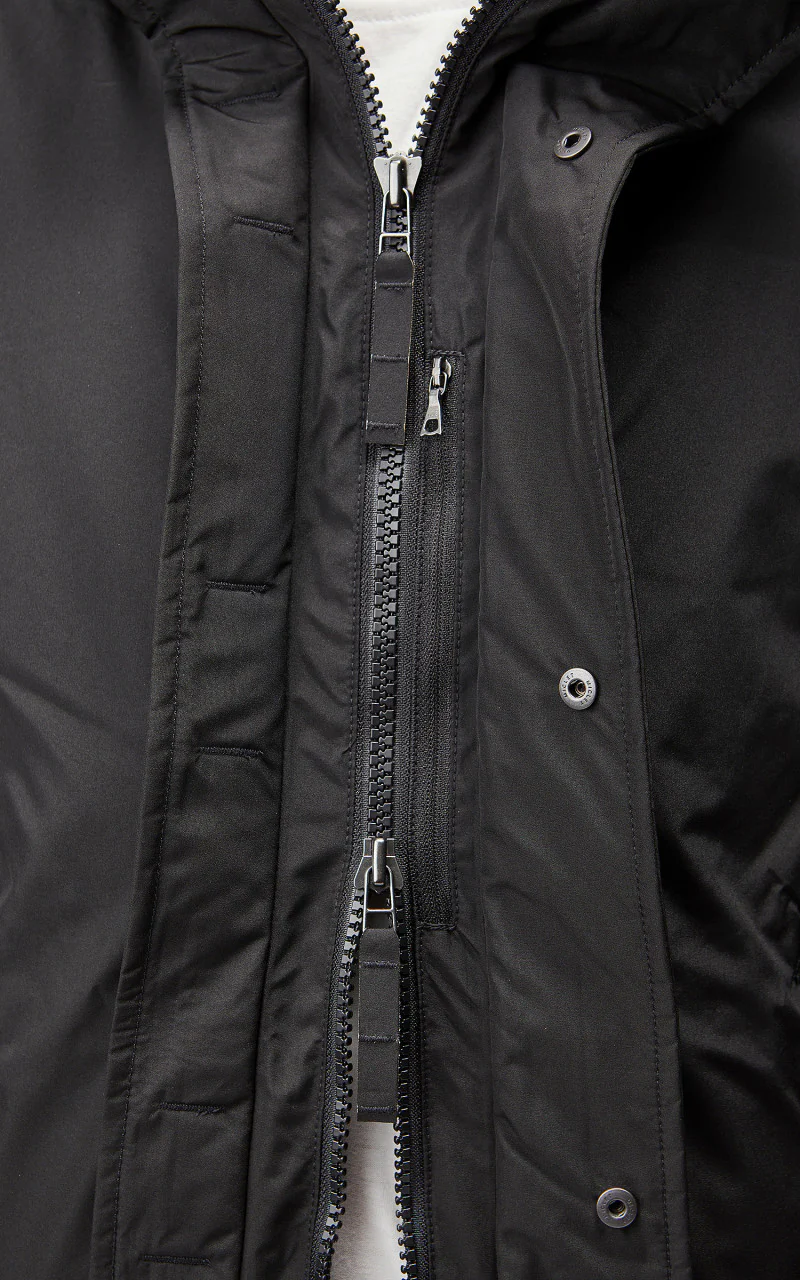 Nanamica GORE-TEX Long Down Coat Black - Image 11