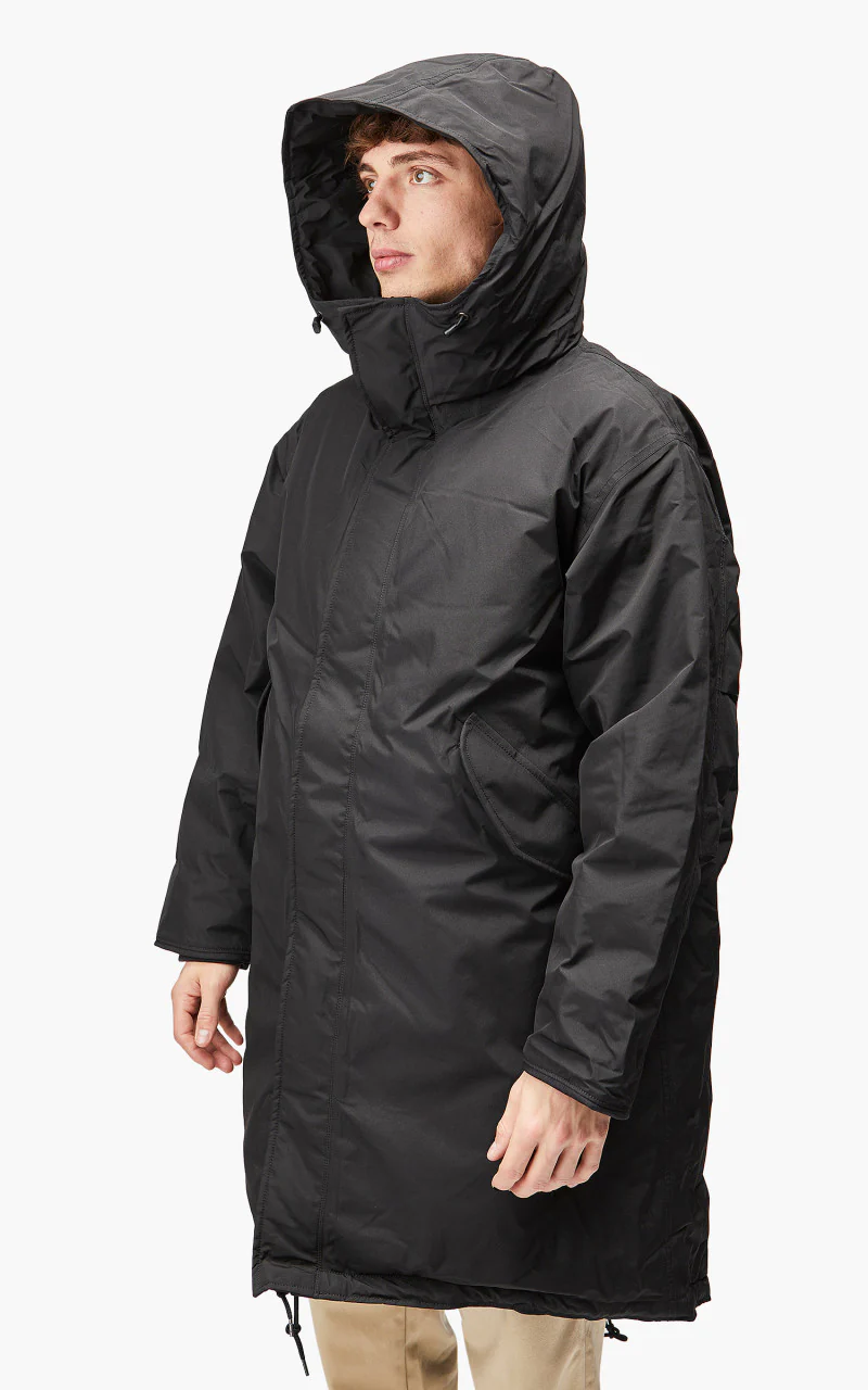 Nanamica GORE-TEX Long Down Coat Black - Image 8