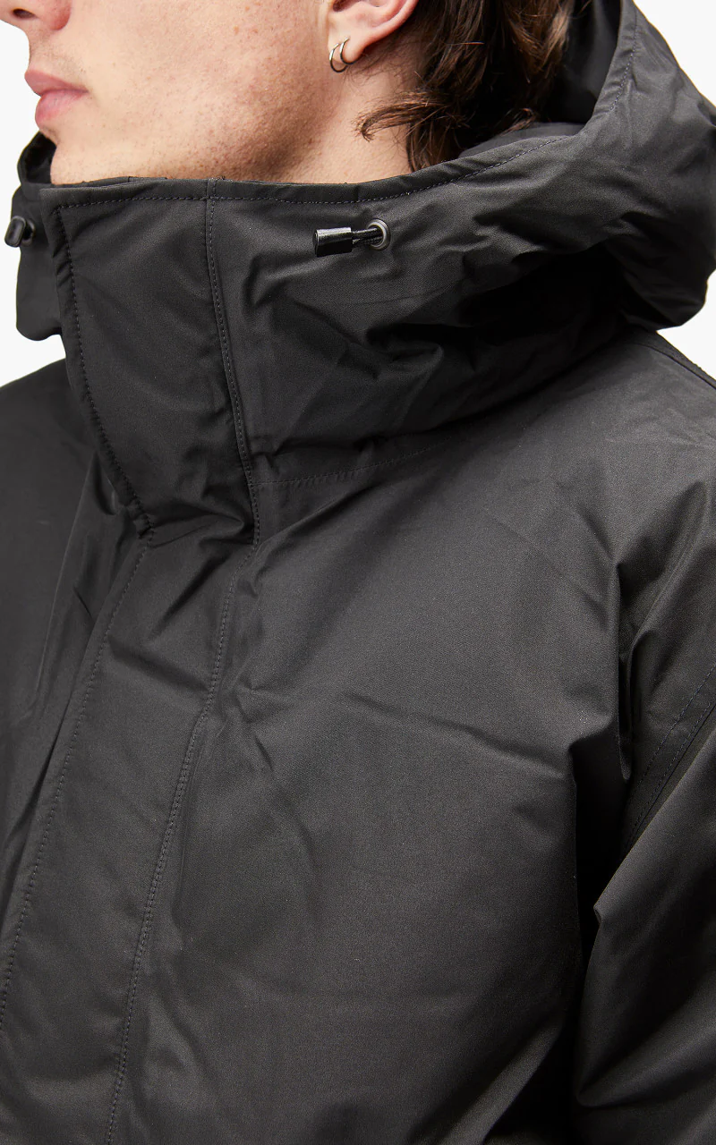 Nanamica GORE-TEX Long Down Coat Black - Image 9