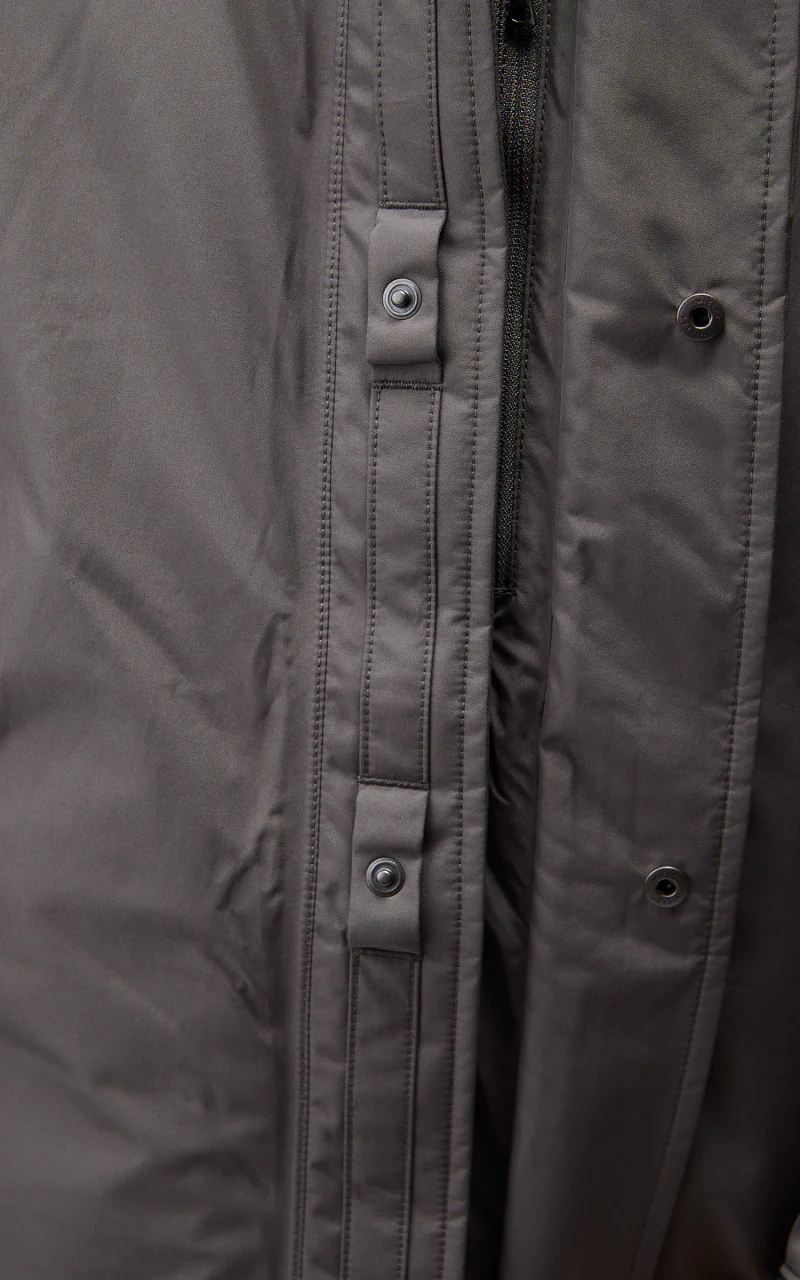 Nanamica GORE-TEX Long Down Coat Grey - Image 10