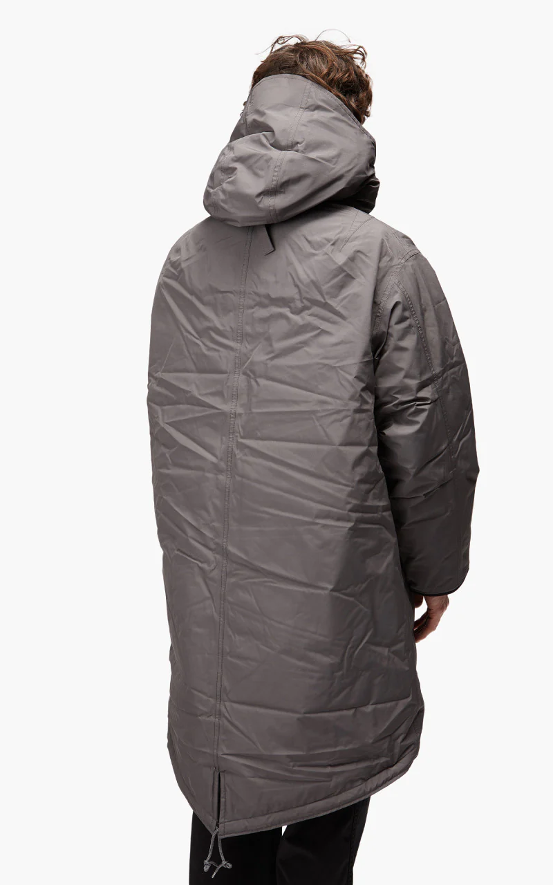 Nanamica GORE-TEX Long Down Coat Grey - Image 5