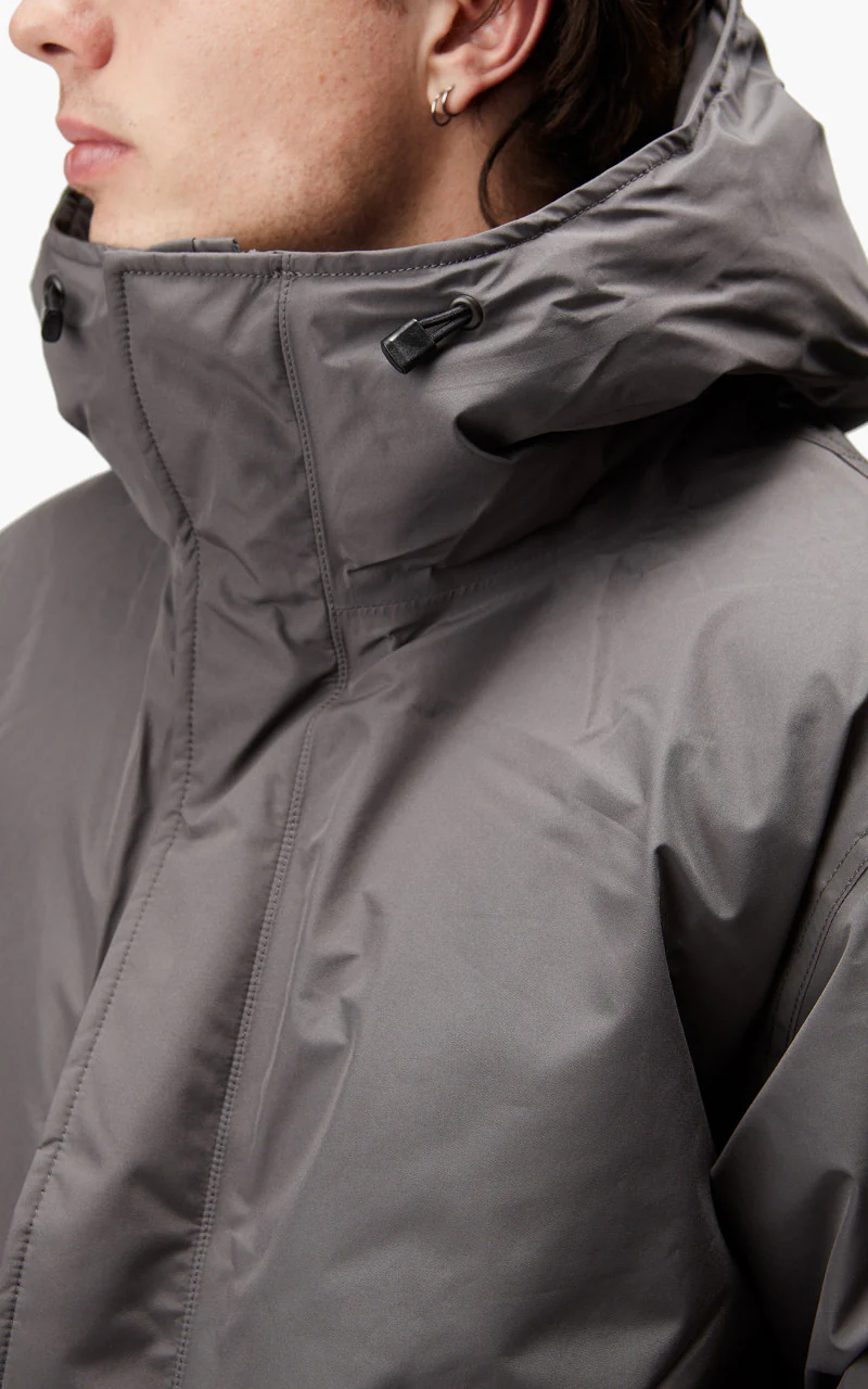 Nanamica GORE-TEX Long Down Coat Grey - Image 9