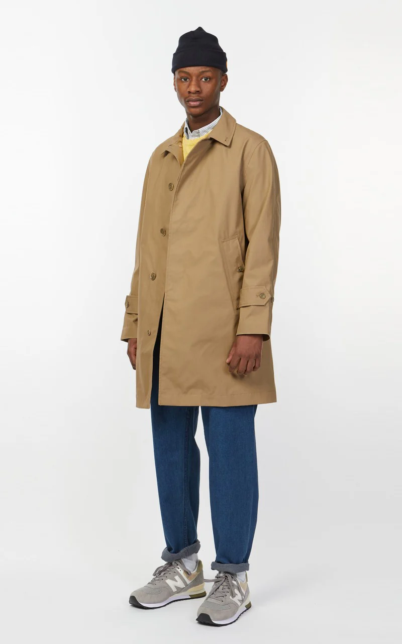 Nanamica GORE-TEX Soutien Collar Coat Beige - Image 3