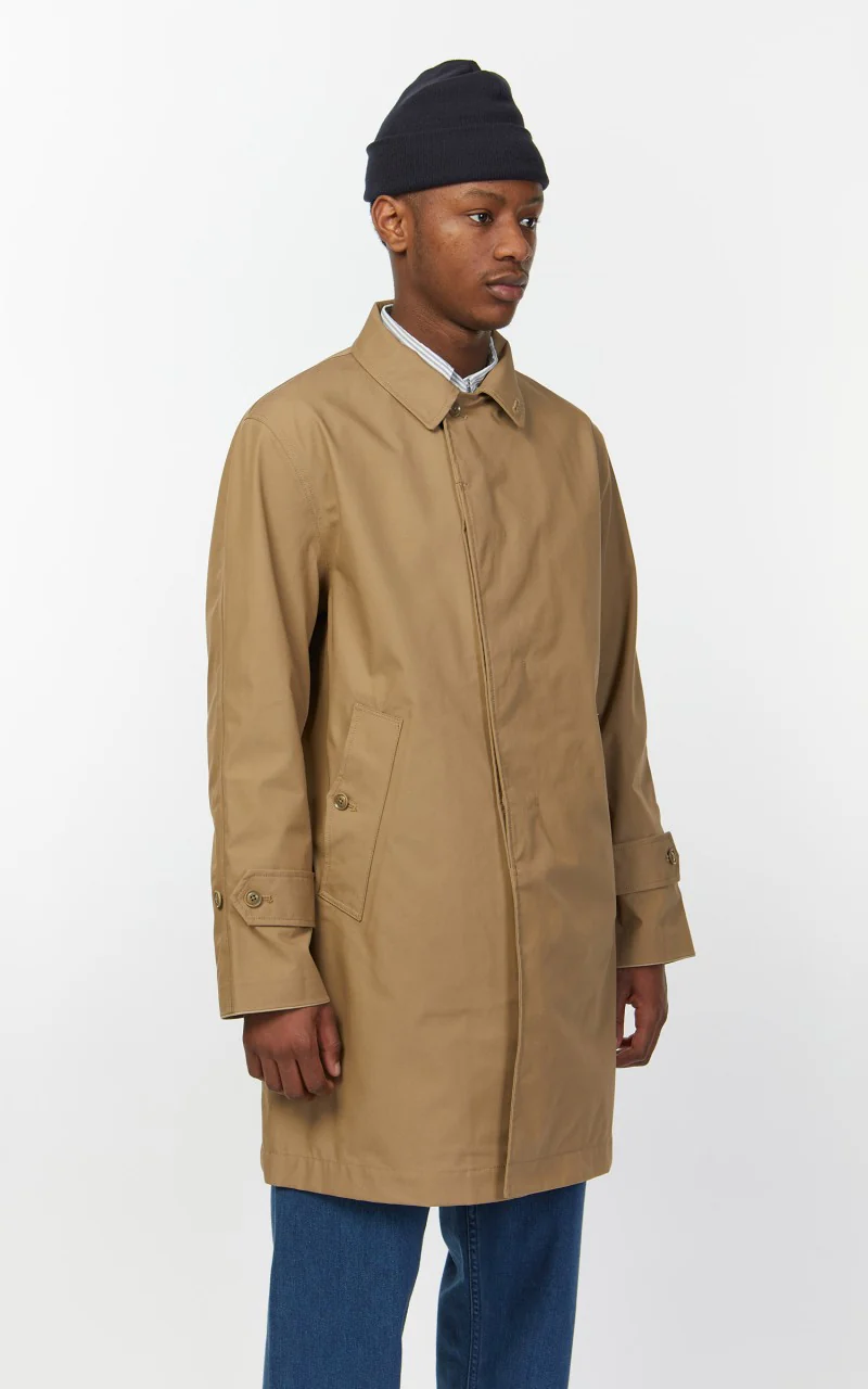 Nanamica GORE-TEX Soutien Collar Coat Beige - Image 5