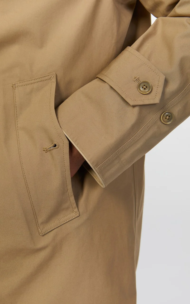 Nanamica GORE-TEX Soutien Collar Coat Beige - Image 7