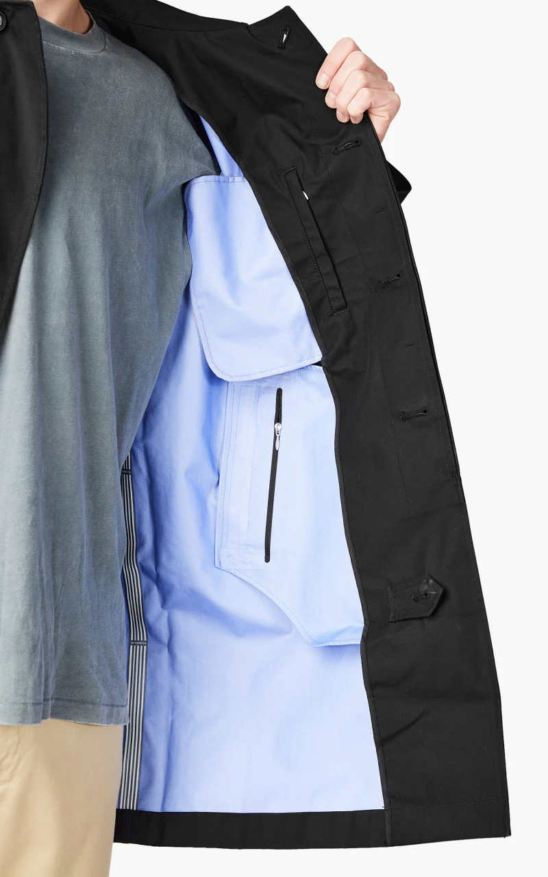 Nanamica GORE-TEX Soutien Collar Coat Black - Image 6