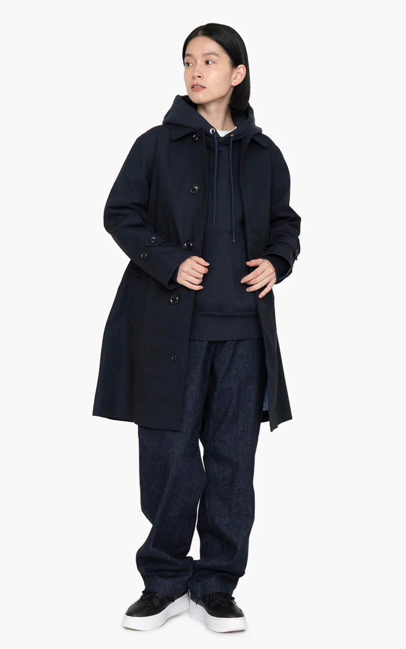 Nanamica GORE-TEX Soutien Collar Coat Dark Navy - Image 2