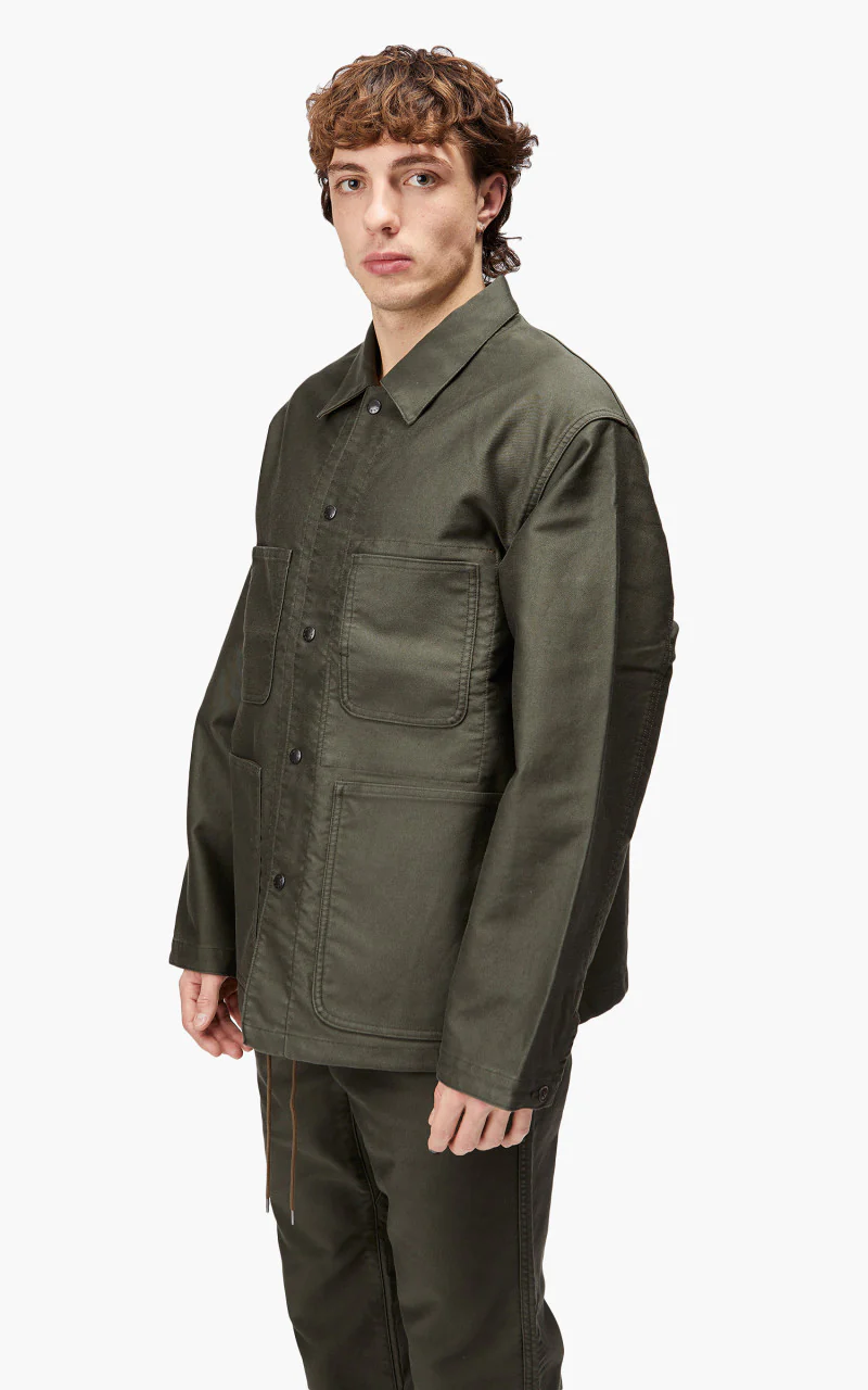 Nanamica Moleskin Dock Jacket Olive - Image 3