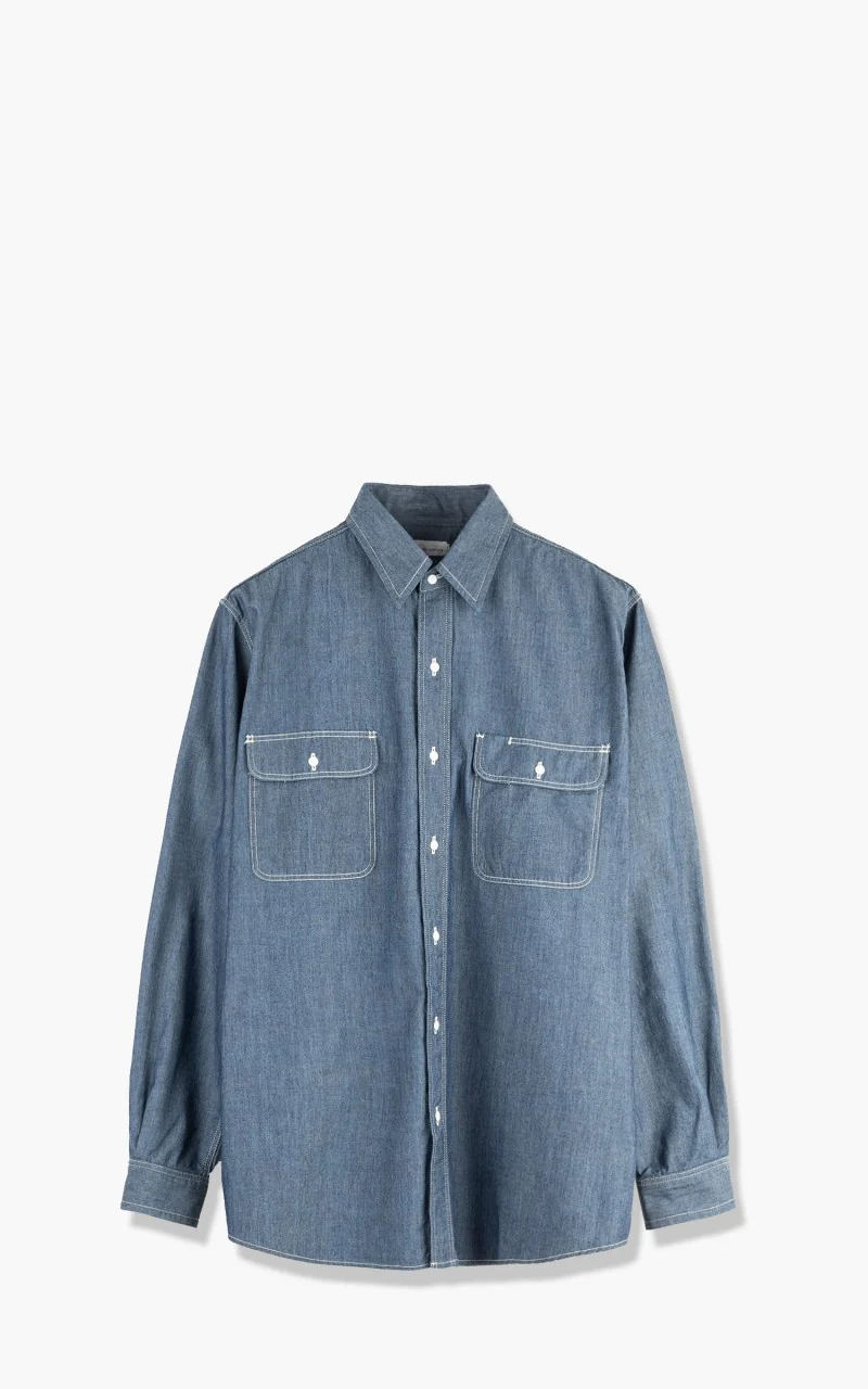 Nanamica Regular Collar Wind Shirt Indigo - Image 10