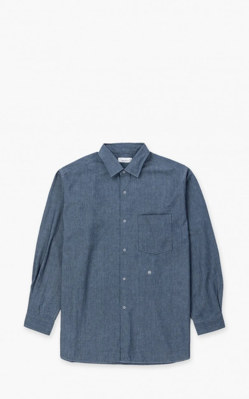 Nanamica Regular Collar Wind Shirt Indigo - Image 11