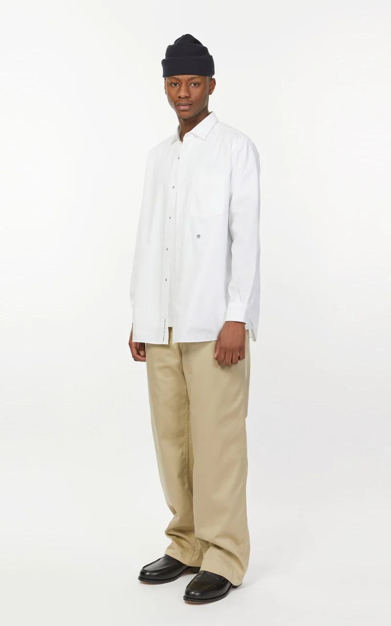 Nanamica Regular Collar Wind Shirt Off White - Image 3