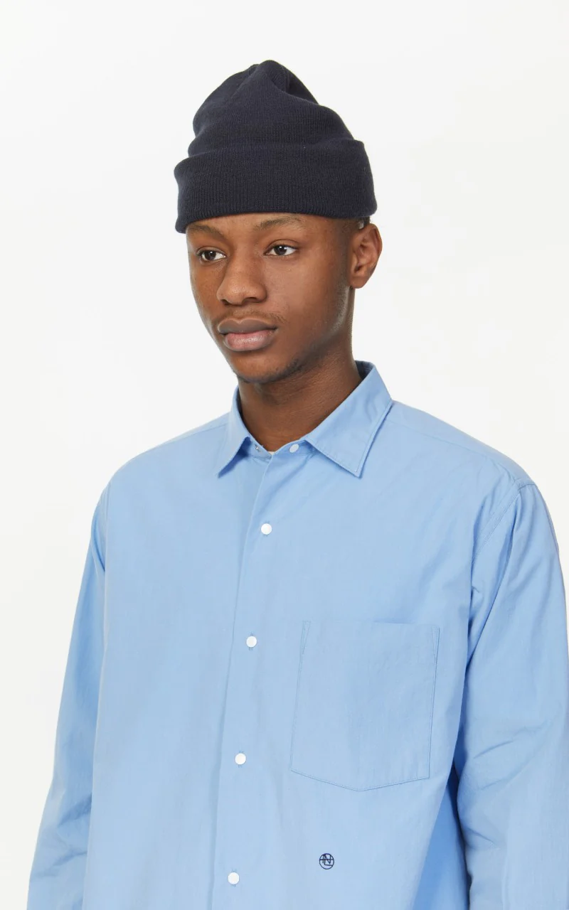 Nanamica Regular Collar Wind Shirt Sax - Image 8