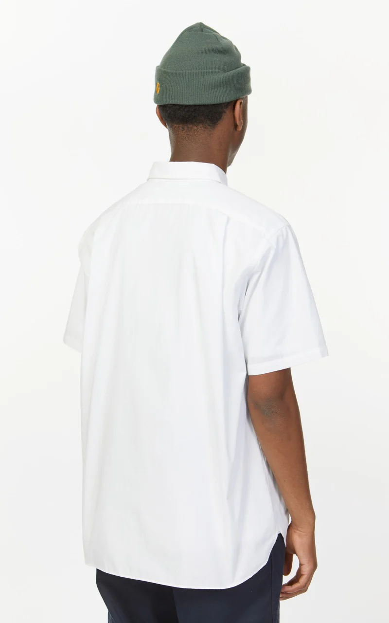 Nanamica Regular Collar Wind S/S Shirt Off White - Image 6