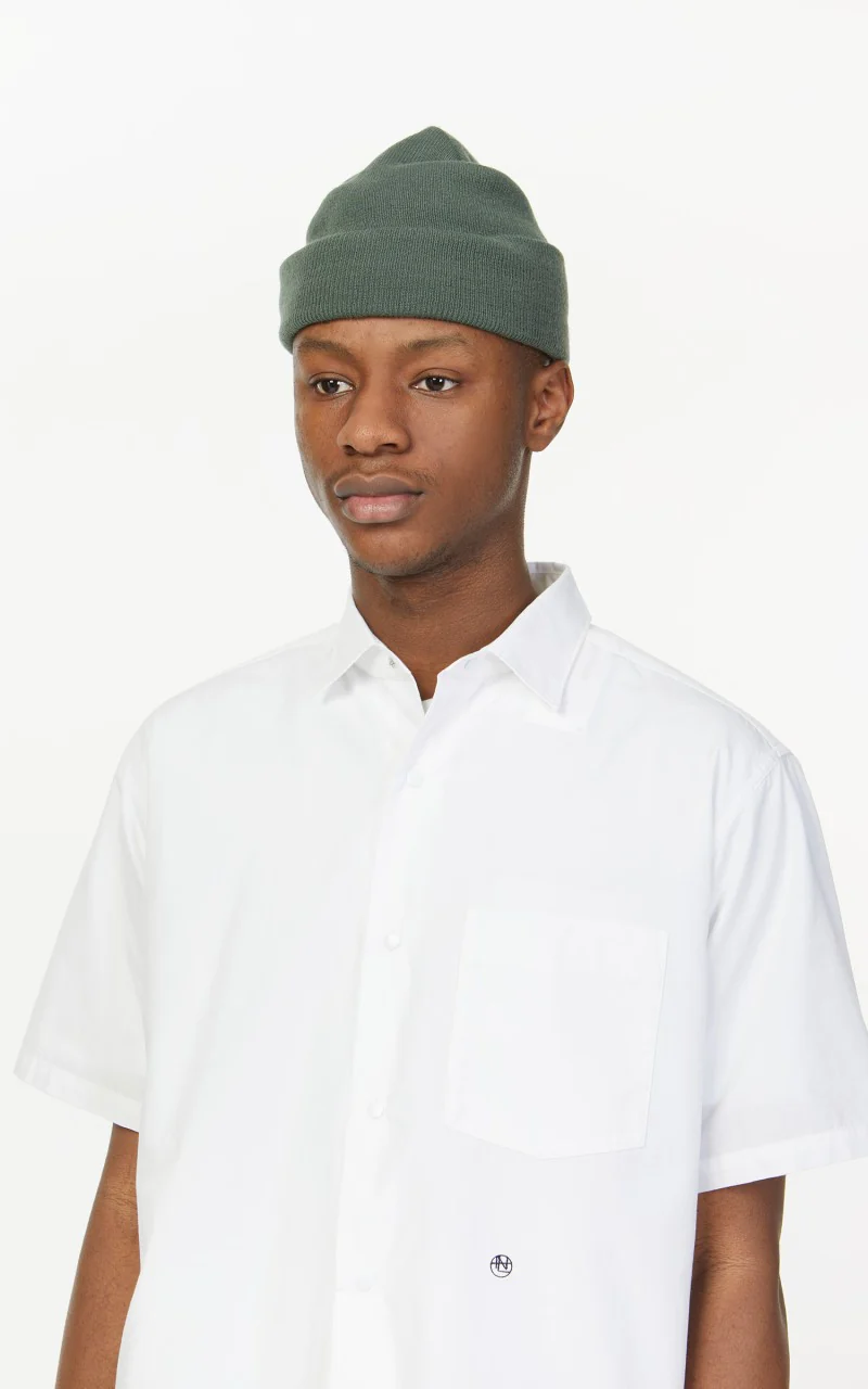 Nanamica Regular Collar Wind S/S Shirt Off White - Image 7