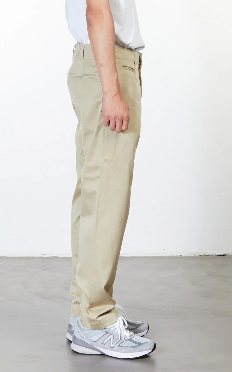 Nanamica Straight Chino Pants Khaki - Image 7