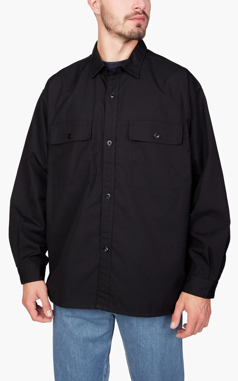 Nanamica Utility Light Wind Shirt Black - Image 3
