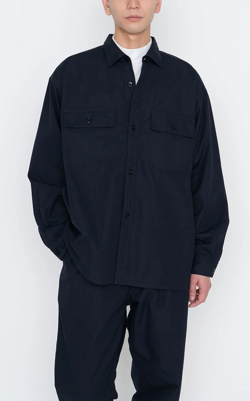 Nanamica Utility Light Wind Shirt Navy - Image 3