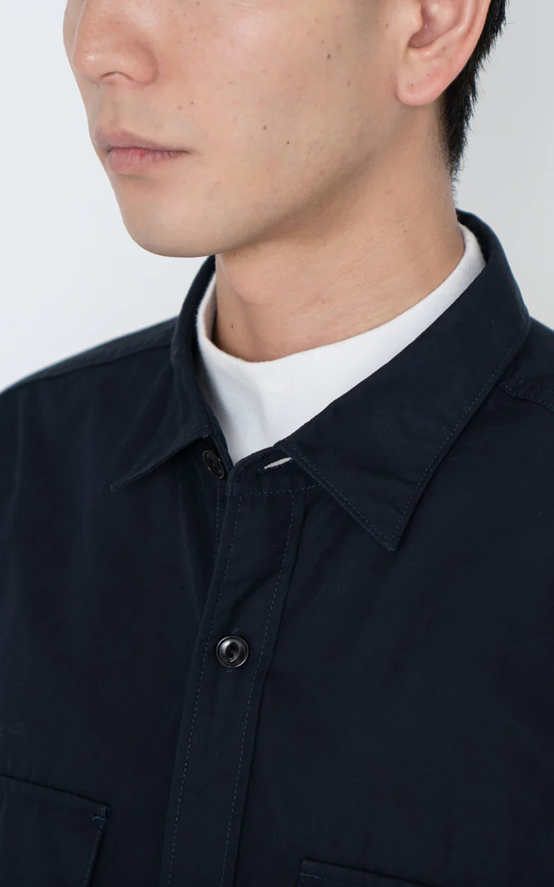 Nanamica Utility Light Wind Shirt Navy - Image 4
