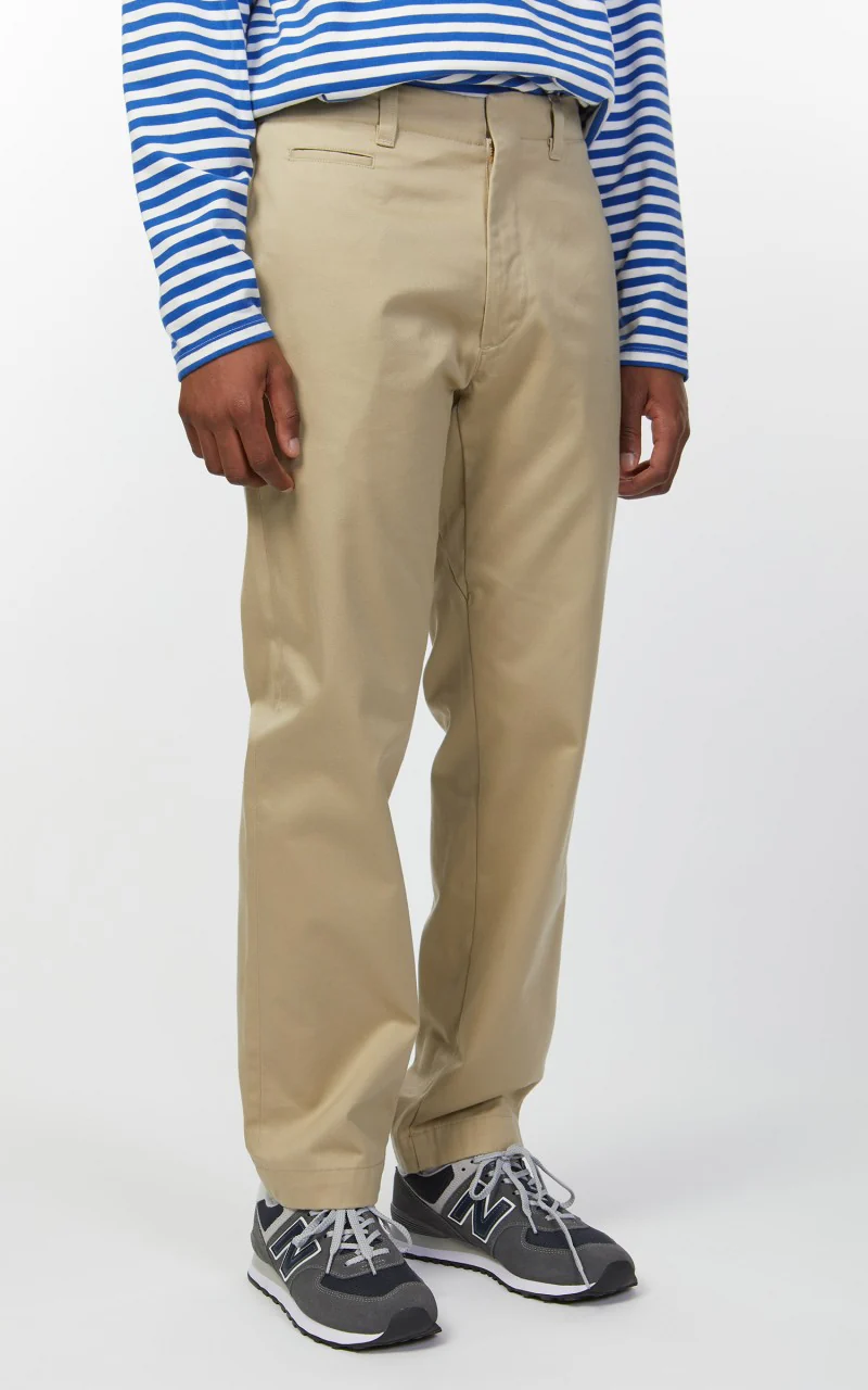 Nanamica Wide Chino Pants Khaki - Image 6