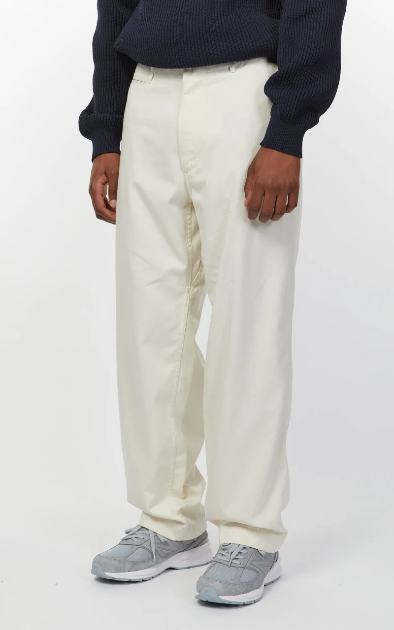 Nanamica Wide Chino Pants Natural - Image 6