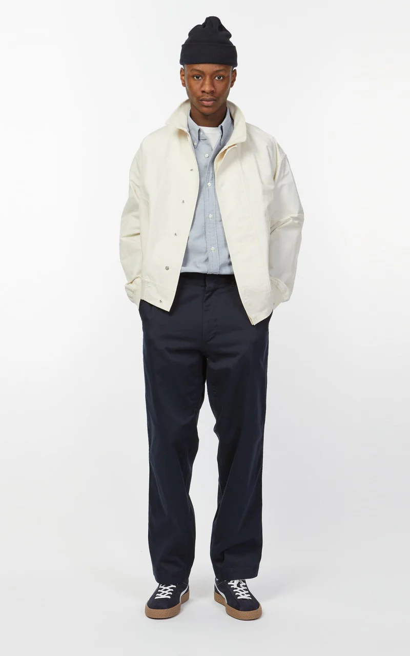 Nanamica Wide Chino Pants Navy - Image 4