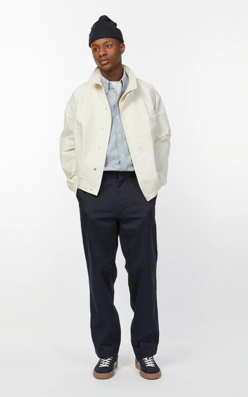 Nanamica Wide Chino Pants Navy - Image 5