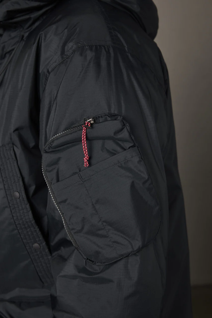 Nanga Aurora Down Field Half Coat Black - Image 10