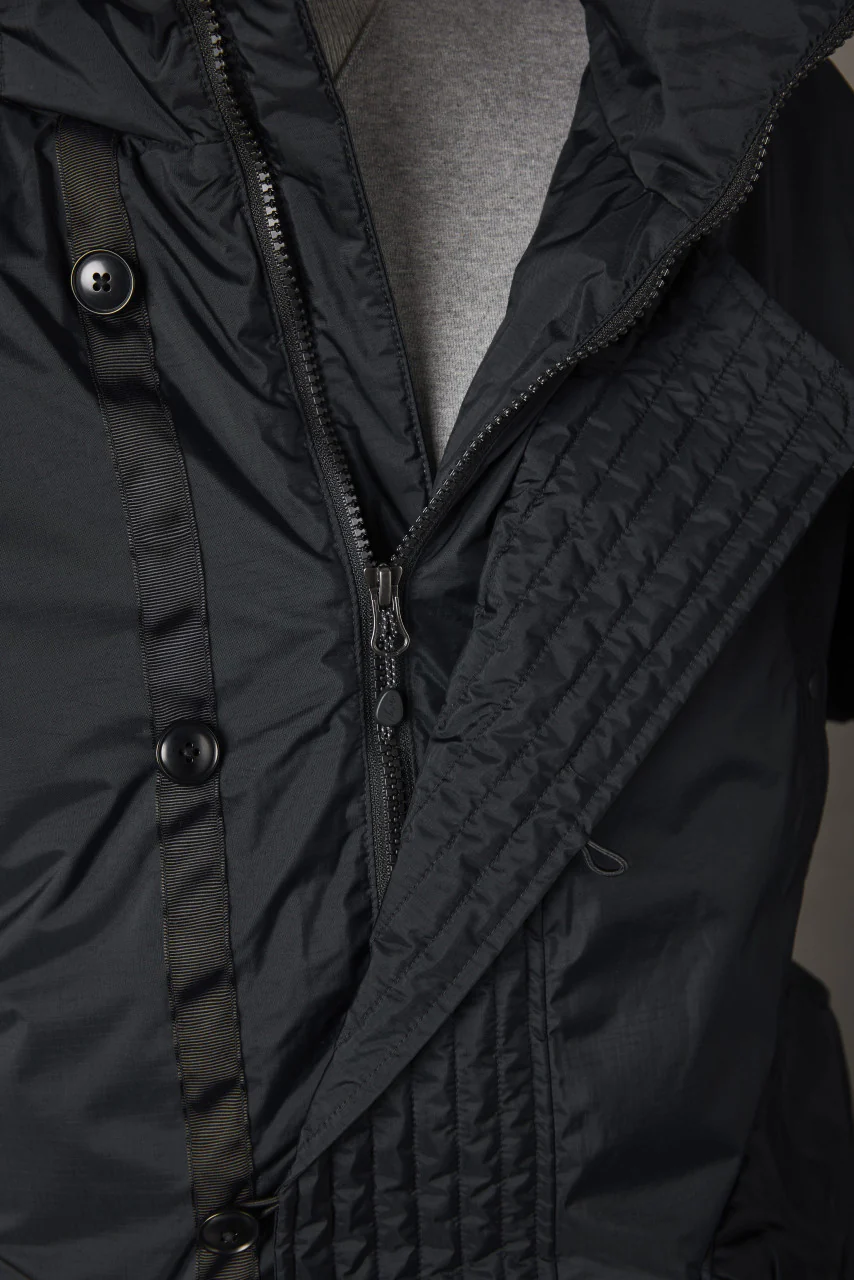 Nanga Aurora Down Field Half Coat Black - Image 5