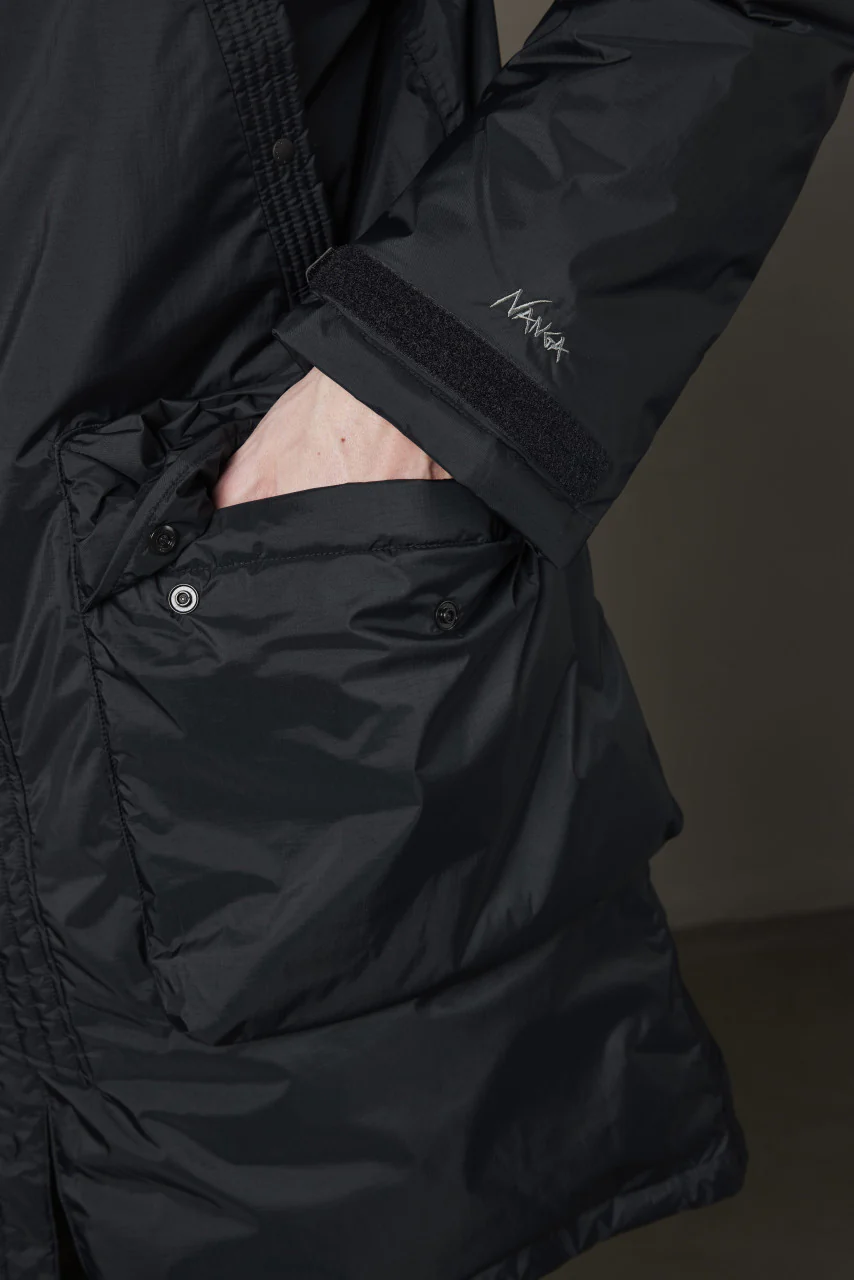Nanga Aurora Down Field Half Coat Black - Image 8
