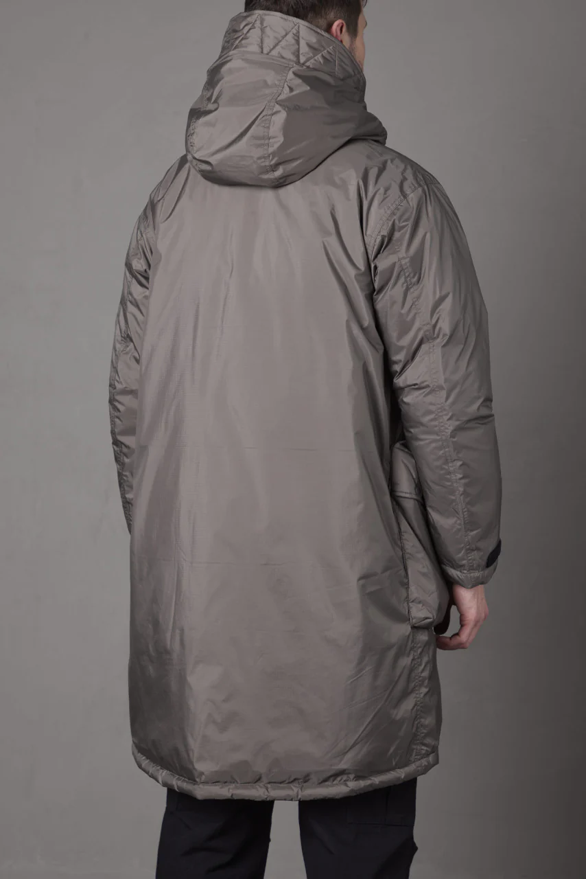 Nanga Aurora Down Field Half Coat Medium Grey - Image 10