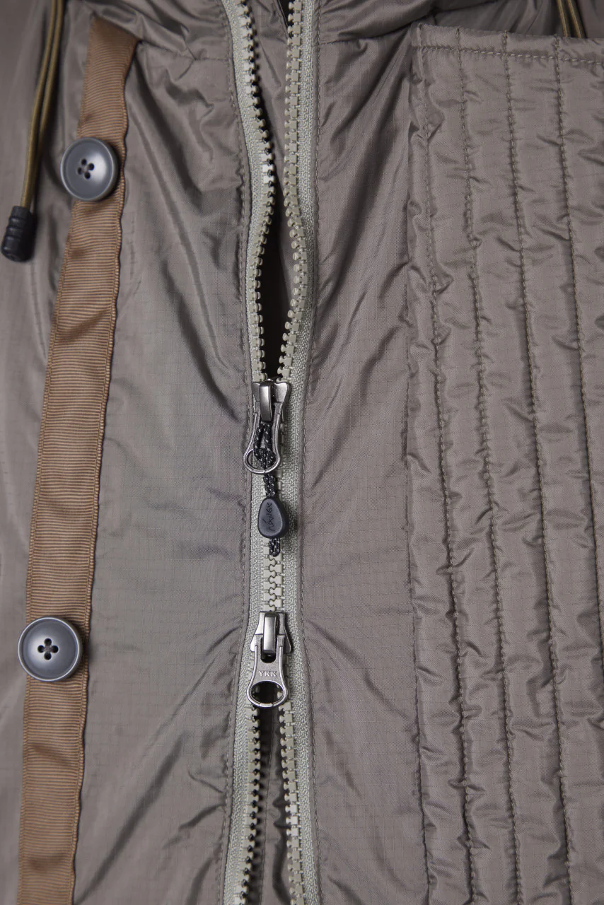 Nanga Aurora Down Field Half Coat Medium Grey - Image 6