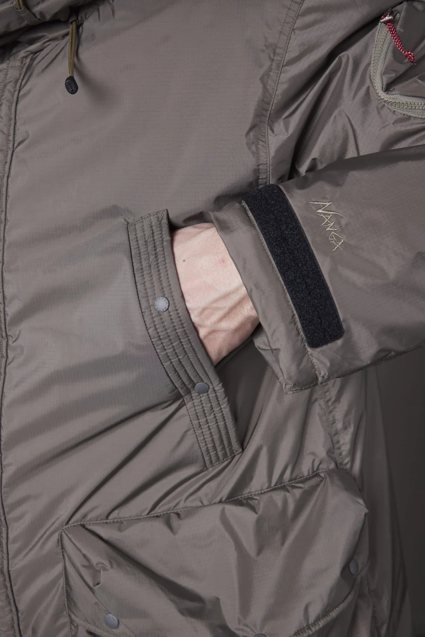 Nanga Aurora Down Field Half Coat Medium Grey - Image 8