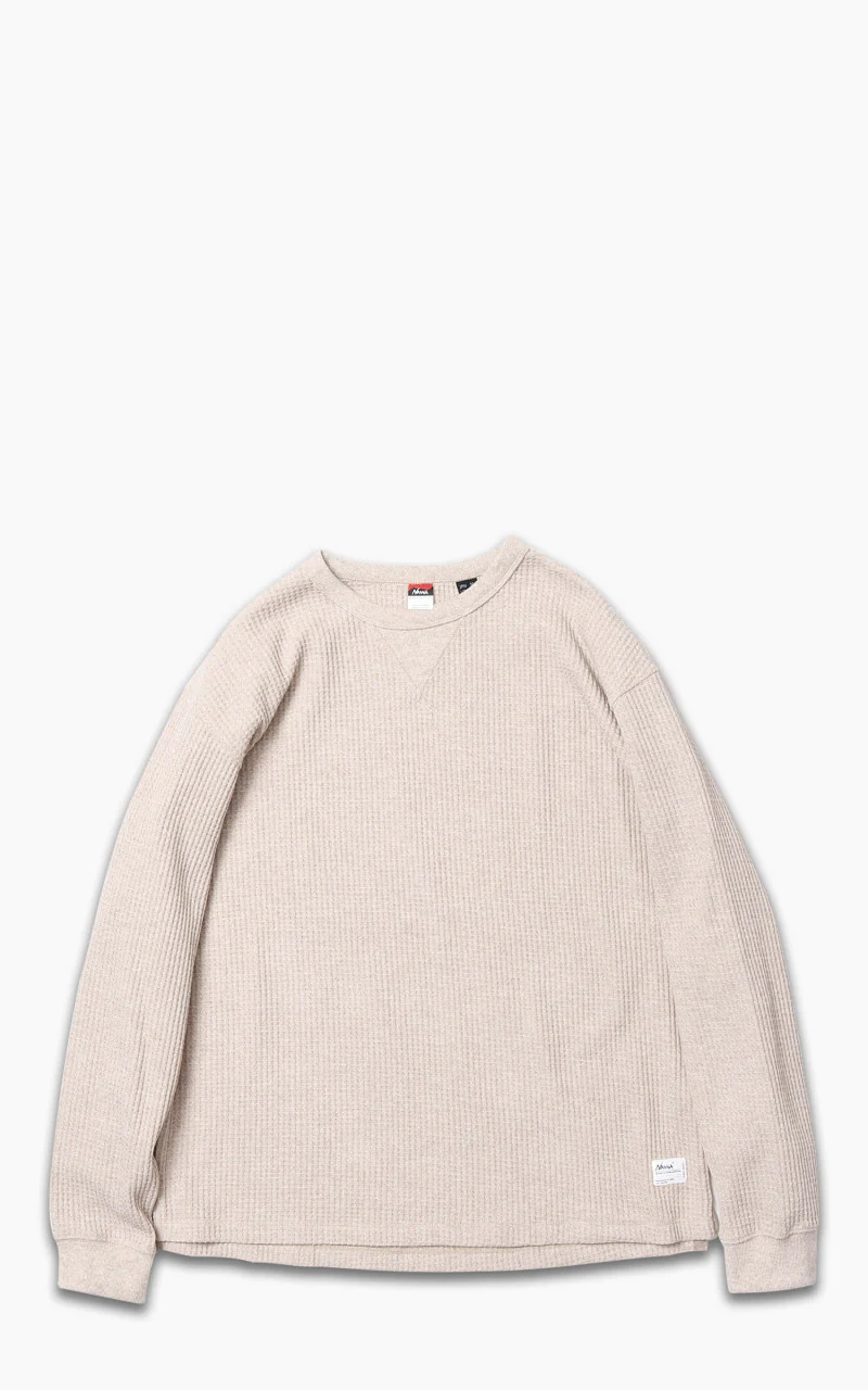 Nanga Eco Hybrid Waffle L/S Tee Oatmeal