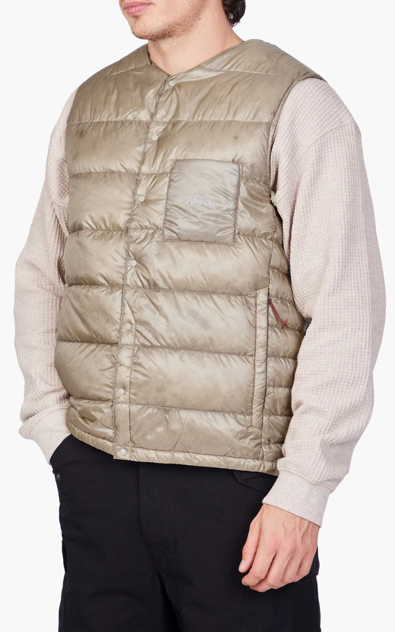 Nanga Inner Down Vest Beige - Image 3
