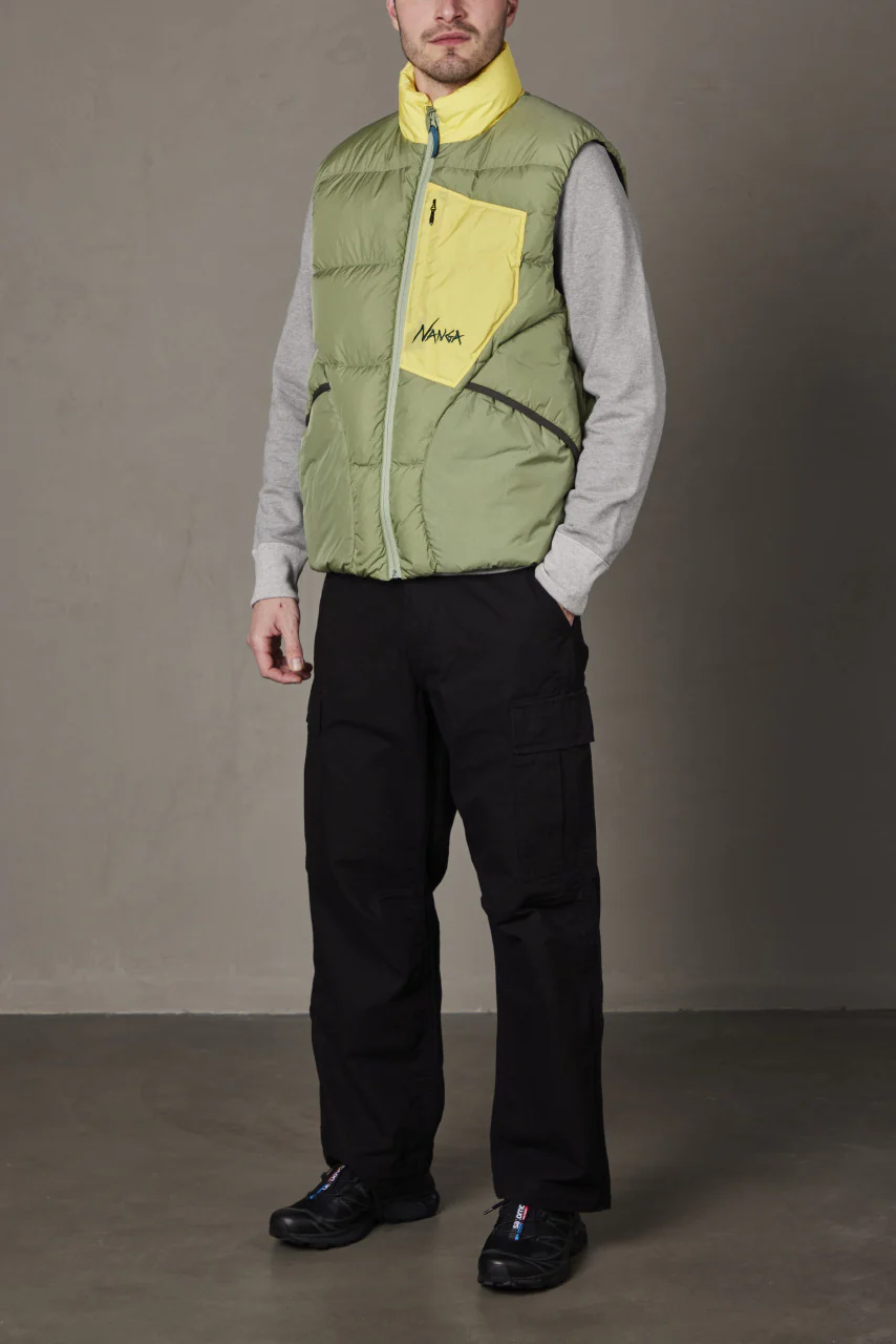 Nanga Mazeno Ridge Vest Light Khaki - Image 2