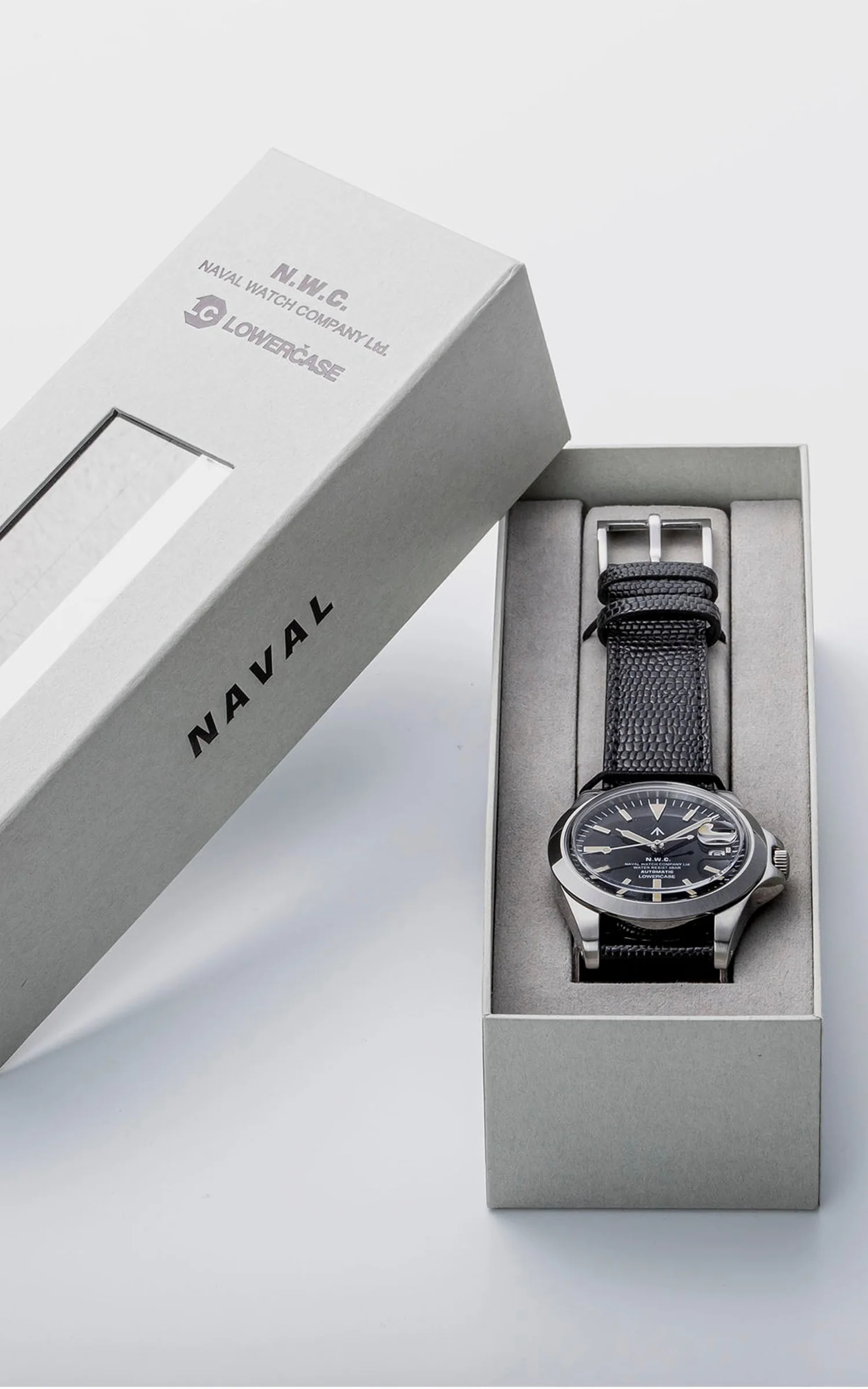 Naval Watch Company by LOWERCASE FRXA002 Black Dial Leather - Image 2