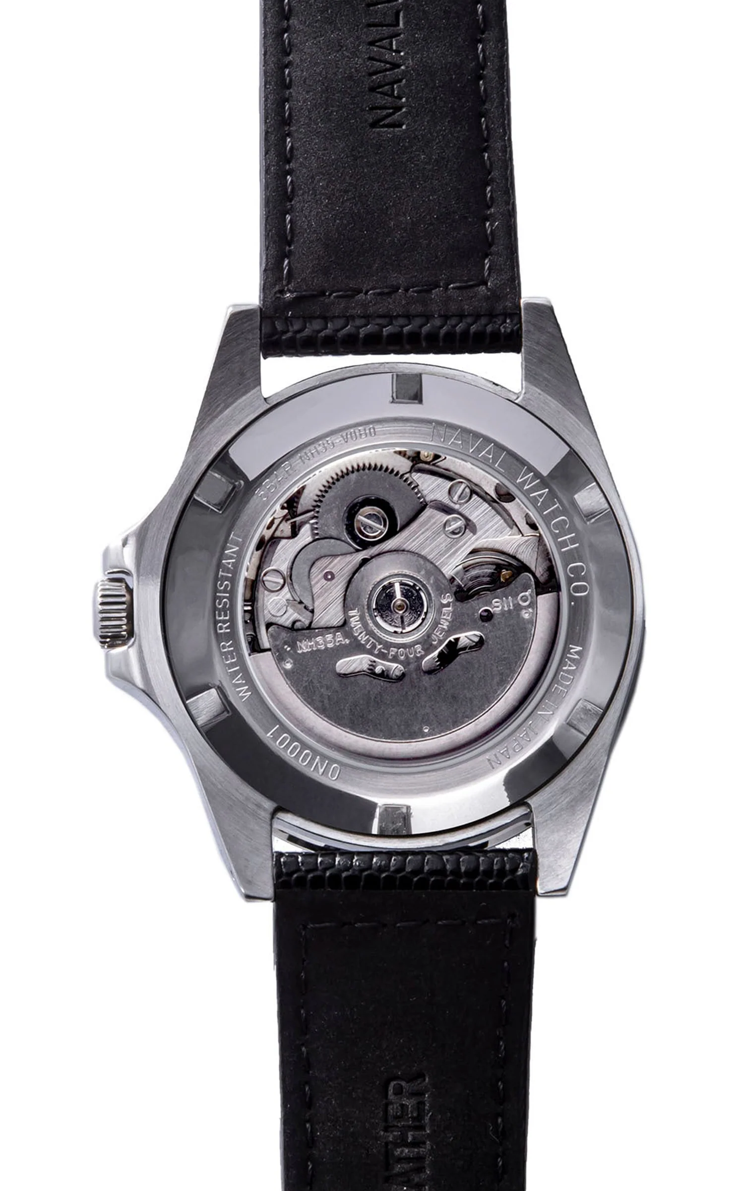 Naval Watch Company by LOWERCASE FRXA002 Black Dial Leather - Image 3