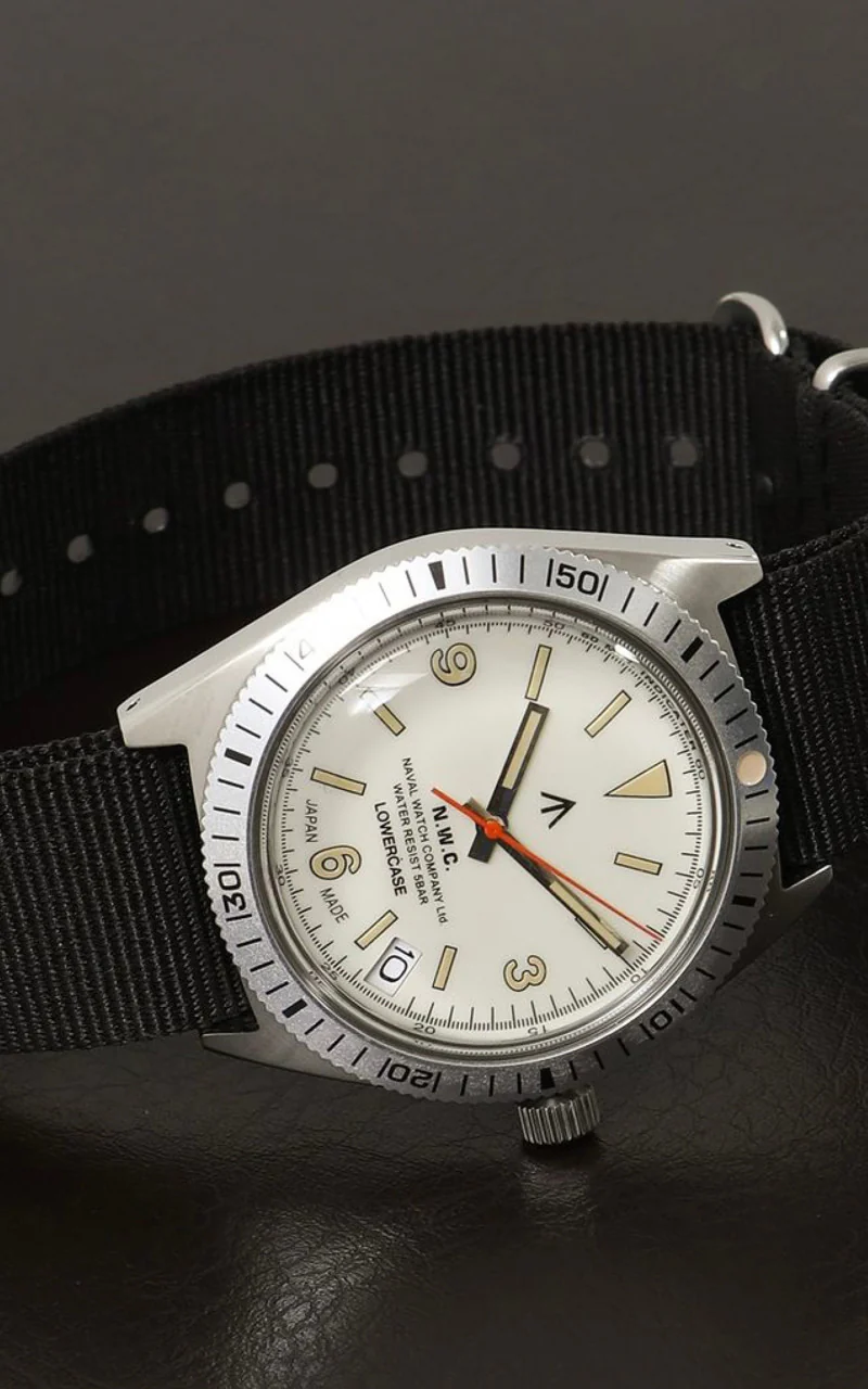Naval Watch Company by LOWERCASE FRXB014 Quartz Watch White Dial Black - Image 2