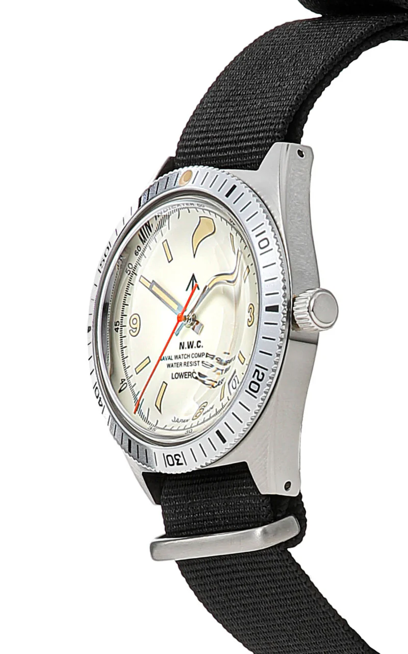 Naval Watch Company by LOWERCASE FRXB014 Quartz Watch White Dial Black - Image 4