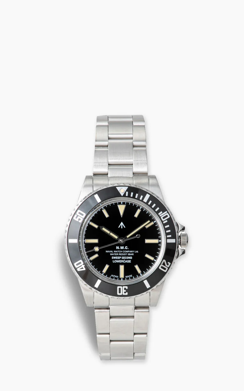 Naval Watch Company by LOWERCASE FRXE001 Sweep Second Black Dial Metal