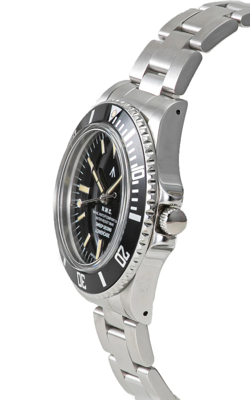 Naval Watch Company by LOWERCASE FRXE001 Sweep Second Black Dial Metal - Image 2